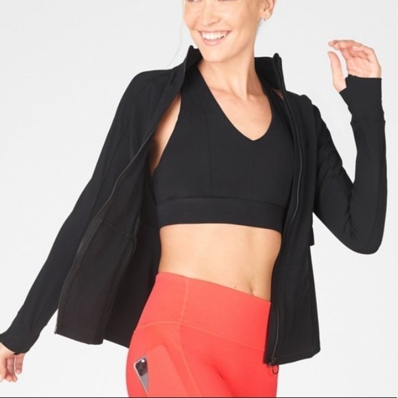 Fabletics black Trinity cold weather performance jacket - Picture 2 of 13
